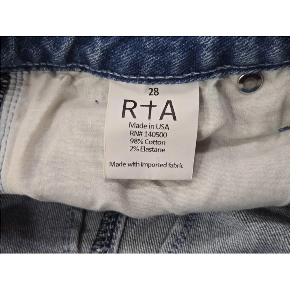 RtA Tempest Skirt Sail Blue Size 28 Womens